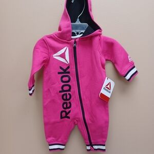New REEBOK one piece zip hoodie - newborn